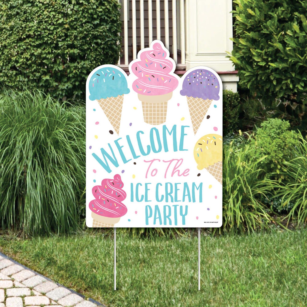 Big Dot Of Happiness Scoop Up The Fun Ice Cream Party Decorations Sprinkles Welcome Yard Sign Michaels